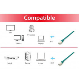 Equip 605648 verkkokaapeli Vihreä 15 m Cat6a S FTP (S-STP)