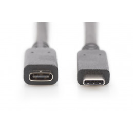 Digitus AK-300210-020-S USB-kaapeli 2 m USB 2.0 USB C Musta