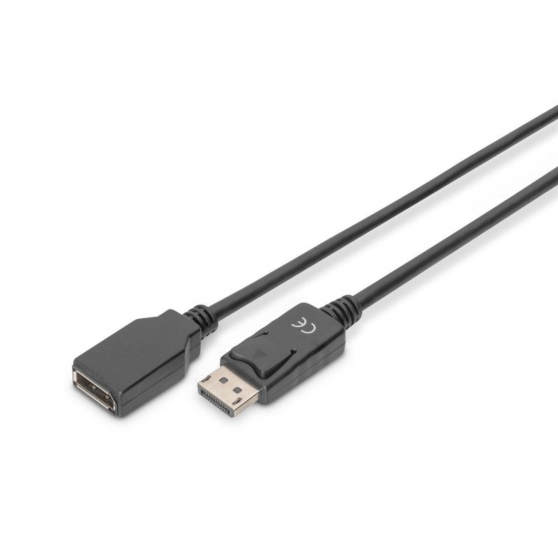 Digitus 2m DisplayPort M F Musta