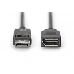 Digitus 2m DisplayPort M F Musta