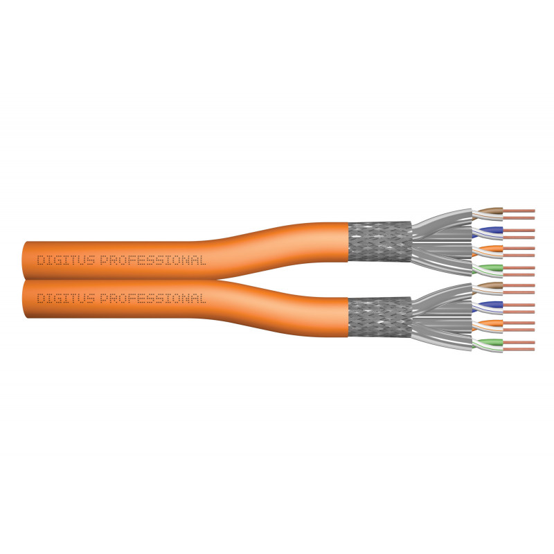 Digitus DK-1743-VH-D-1 verkkokaapeli Oranssi 100 m Cat7 S FTP (S-STP)