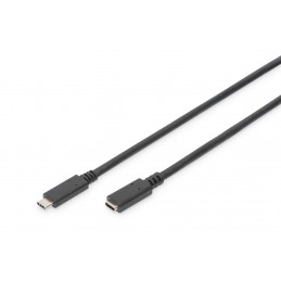 Digitus AK-300210-007-S USB-kaapeli 0,7 m USB 3.2 Gen 1 (3.1 Gen 1) USB C Musta