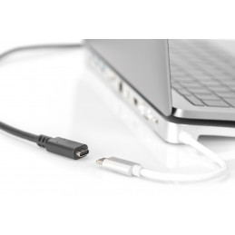 Digitus AK-300210-007-S USB-kaapeli 0,7 m USB 3.2 Gen 1 (3.1 Gen 1) USB C Musta