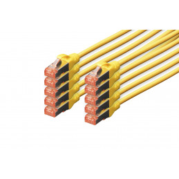 Digitus Professional verkkokaapeli Keltainen 0,25 m Cat6 S FTP (S-STP)