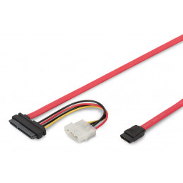 Digitus AK-400112-005-R SATA-kaapeli 0,5 m SATA 22-pin Punainen