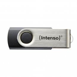 Intenso Basic Line USB-muisti 16 GB USB A-tyyppi 2.0 Musta, Hopea