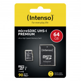 Intenso 3423490 muistikortti 64 GB MicroSDXC UHS-I Luokka 10