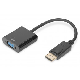 Digitus DP - HD15 0,15 m VGA (D-Sub) DisplayPort Musta