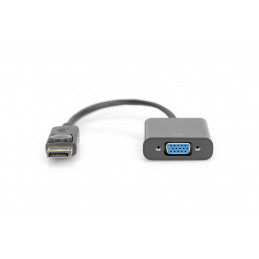 Digitus DP - HD15 0,15 m VGA (D-Sub) DisplayPort Musta