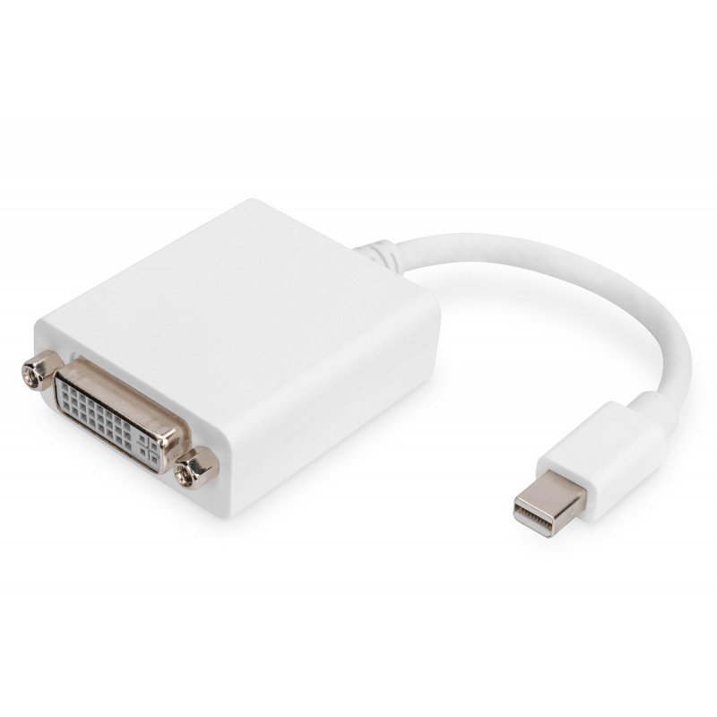 Digitus DB-340406-001-W videokaapeli-adapteri 0,15 m Mini DisplayPort DVI-I Valkoinen