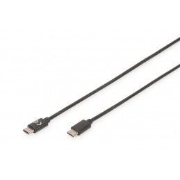 ASSMANN Electronic AK-880908-010-S USB-kaapeli 1 m USB 2.0 USB C Musta