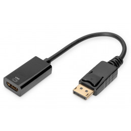 Digitus DB-340415-002-S videokaapeli-adapteri 0,2 m DisplayPort HDMI Musta