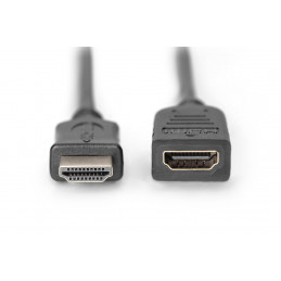 Digitus HDMI 1.4 2m HDMI-kaapeli HDMI-tyyppi A (vakio) Musta
