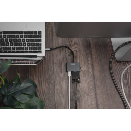 Digitus DA-70825 videokaapeli-adapteri 0,2 m USB Type-C Mini DisplayPort + VGA Harmaa