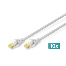 Digitus DK-1644-A-0025-10 verkkokaapeli Harmaa 0,25 m Cat6a S FTP (S-STP)