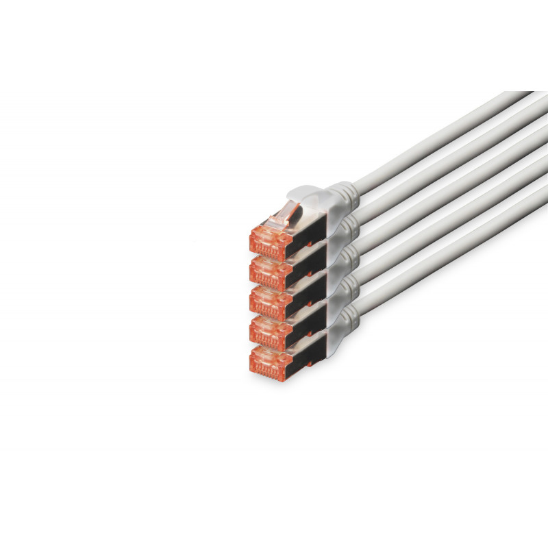 Digitus DK-1644-100-5 verkkokaapeli Harmaa 10 m Cat6 S FTP (S-STP)