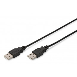 Digitus AK-990940-018-S USB-kaapeli 1,8 m USB 2.0 USB A Musta