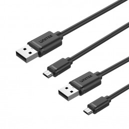 UNITEK C4050BK USB-kaapeli 100 m USB 2.0 USB A Micro-USB B Musta