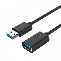 UNITEK Y-C459GBK USB-kaapeli 2 m USB 3.2 Gen 1 (3.1 Gen 1) USB A Musta