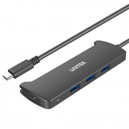 UNITEK V300A keskitin USB 3.2 Gen 1 (3.1 Gen 1) Type-C 5000 Mbit s Musta
