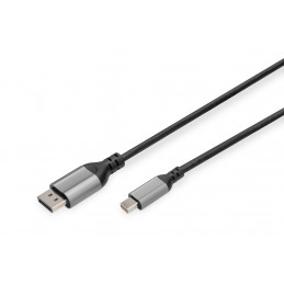 Digitus DB-340106-020-S DisplayPort-kaapeli 2 m Mini DisplayPort Musta