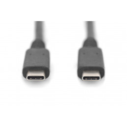 Digitus AK-300343-008-S USB-kaapeli 0,8 m USB4 Gen 2x2 USB C Musta