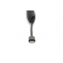 Digitus AK-600434-006-S USB-kaapeli 1 m USB 2.0 USB C Musta