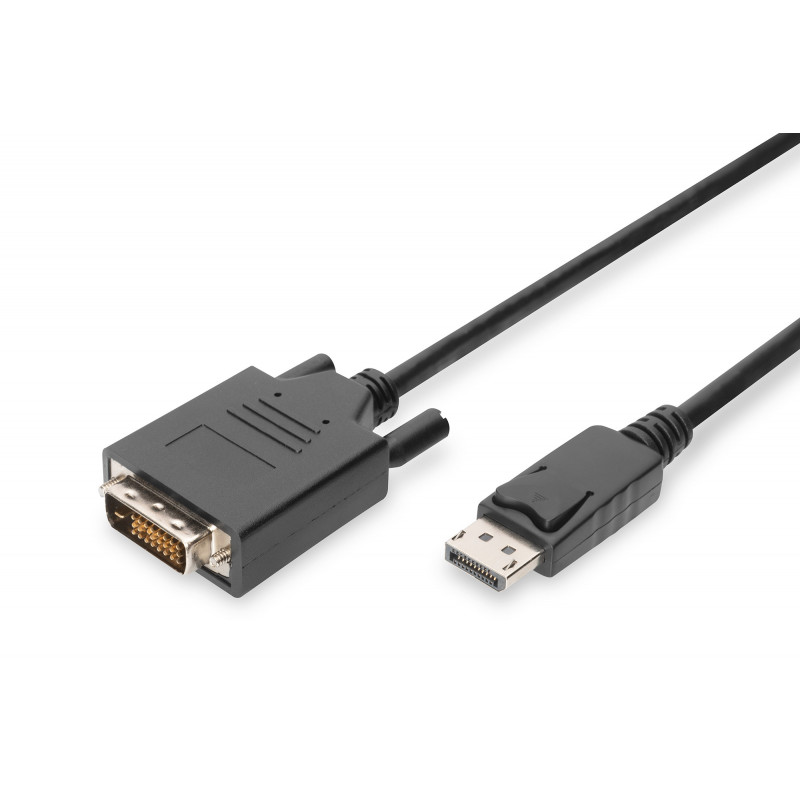 Digitus AK-340301-010-S videokaapeli-adapteri 1 m DisplayPort DVI-D Musta