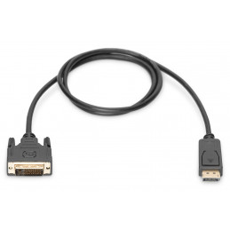 Digitus AK-340301-010-S videokaapeli-adapteri 1 m DisplayPort DVI-D Musta