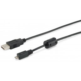 Equip 128551 USB-kaapeli 1,8 m USB 2.0 USB A Micro-USB B Musta