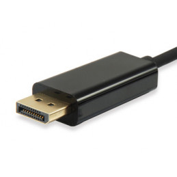 Equip 133467 videokaapeli-adapteri 1,8 m USB Type-C DisplayPort Musta