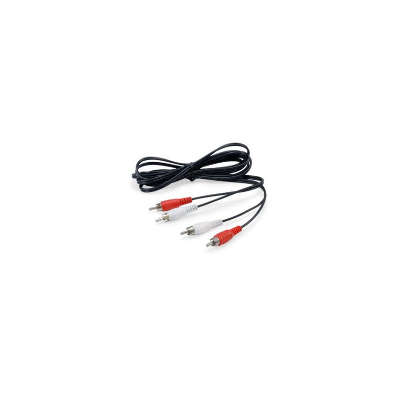 Equip 147094 audiokaapeli 2,5 m 2 x RCA Musta