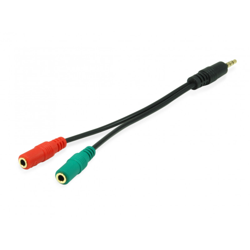 Equip 147943 audiokaapeli 1,5 m 2 x 3.5mm 3.5mm Musta