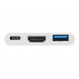 Equip 133461 keskitin USB 3.2 Gen 1 (3.1 Gen 1) Type-C Valkoinen