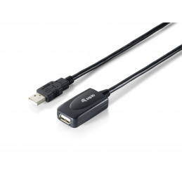 Equip 133311 USB-kaapeli 15 m USB 2.0 USB A Musta