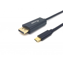 Equip 133426 videokaapeli-adapteri 1 m USB Type-C DisplayPort Harmaa