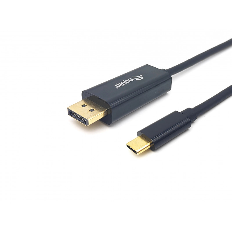 Equip 133426 videokaapeli-adapteri 1 m USB Type-C DisplayPort Harmaa