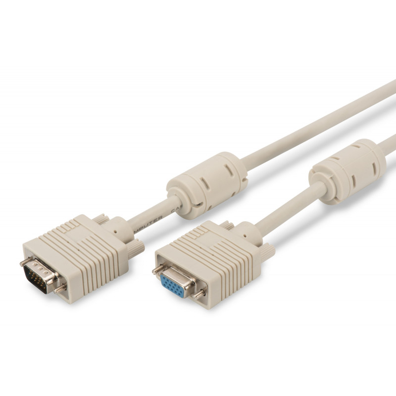 Digitus VGA 1.8m VGA-kaapeli 1,8 m VGA (D-Sub) Beige