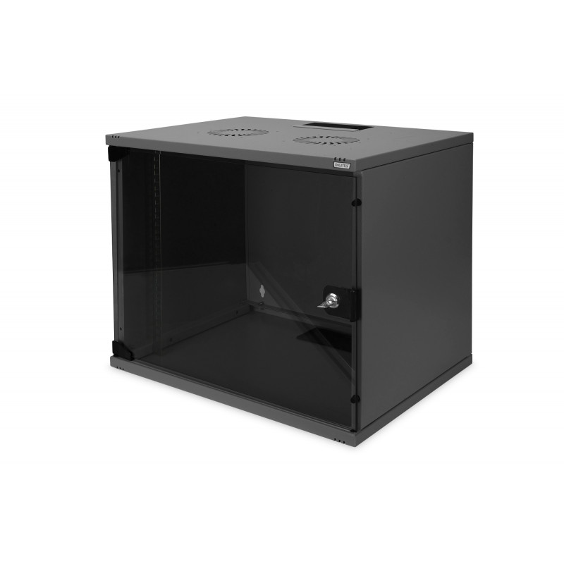 Digitus ECO-Line 9U 19" Wall Mounting Cabinet Seinään asennettava laitekehikko Musta