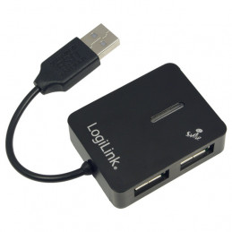 LogiLink USB 2.0 4-Port Hub 480 Mbit s Musta