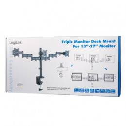 LogiLink BP0050 monitorin kiinnike ja jalusta 68,6 cm (27") Musta Vastaanotto