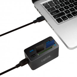 LogiLink CR0042 keskitin USB 3.2 Gen 1 (3.1 Gen 1) Type-A 5000 Mbit s