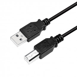 LogiLink CU0007B USB-kaapeli 2 m USB 2.0 USB A USB B Musta