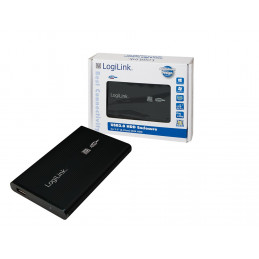 LogiLink UA0041B tallennusaseman kotelo Musta 2.5" USB-virta