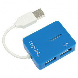 LogiLink USB 2.0 4-Port Hub 480 Mbit s Sininen