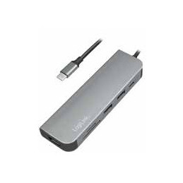 LogiLink UA0343 keskitin USB 3.2 Gen 1 (3.1 Gen 1) Type-C Alumiini