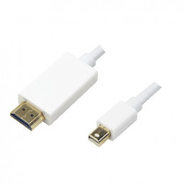 LogiLink CV0056 videokaapeli-adapteri 2 m HDMI mini DisplayPort Valkoinen