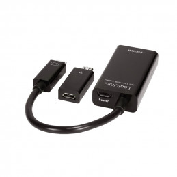 LogiLink UA0142A USB grafiikka-adapteri Musta