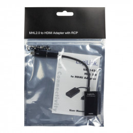 LogiLink UA0142A USB grafiikka-adapteri Musta