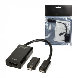 LogiLink UA0142A USB grafiikka-adapteri Musta